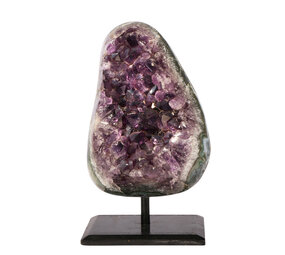 Amethist cluster op standaard 13 x 9,7 x 6,8 cm | 1427 gram Amethist cluster op standaard 13 x 9,7 x 6,8 cm | 1427 gram