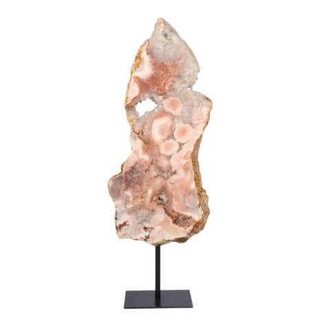 Amethist (roze)  op standaard 27,3 x 11,8 x 2,2 cm | 1153 gram