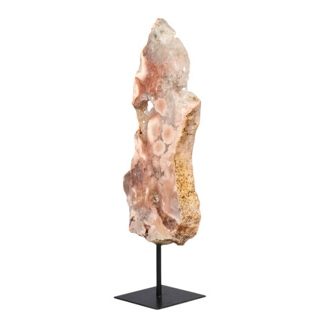 Amethist (roze)  op standaard 27,3 x 11,8 x 2,2 cm | 1153 gram