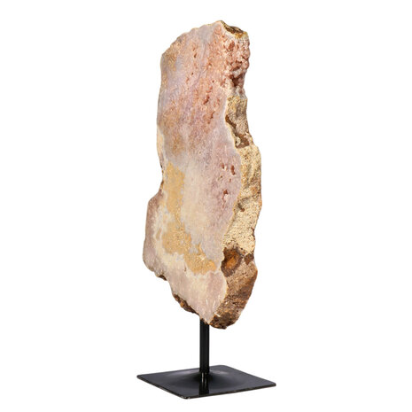Amethist (roze) schijf op standaard 28,2 x 19 x 2 cm | 2020 gram