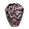 Amethist (chevron) alien schedel 10,3 x 8,4 x 9,5 cm | 1120 gram