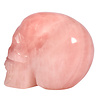 Rozenkwarts kristallen schedel 11,9 x 7,2 x 8,9 cm | 1100 gram