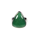 Zilveren ring aventurijn maat 18 | driehoek 1,9 x 1,6 cm Zilveren ring aventurijn maat 18 | driehoek 1,9 x 1,6 cm