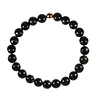 Nuummiet armband met 14k gouden kraal | 8 mm Nuummiet armband met 14k gouden kraal | 8 mm