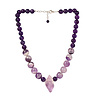Amethist en amethistkwarts ketting verschillende kralen Amethist en amethistkwarts ketting verschillende kralen