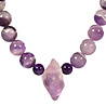 Amethist en amethistkwarts ketting verschillende kralen Amethist en amethistkwarts ketting verschillende kralen