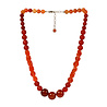 Carneool met rode agaat ketting verschillende kralen Carneool met rode agaat ketting verschillende kralen