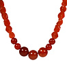 Carneool met rode agaat ketting verschillende kralen Carneool met rode agaat ketting verschillende kralen