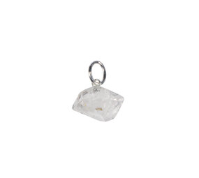 Herkimer diamant hanger met zilveren oogje Herkimer diamant hanger met zilveren oogje