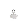 Herkimer diamant hanger met zilveren oogje Herkimer diamant hanger met zilveren oogje