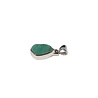 Zilveren hanger smaragd | druppel 1,2 x 0,9 cm Zilveren hanger smaragd | druppel 1,2 x 0,9 cm