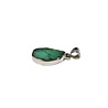 Zilveren hanger smaragd | druppel 1,7 x 1,1 cm Zilveren hanger smaragd | druppel 1,7 x 1,1 cm