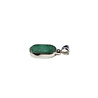 Zilveren hanger smaragd | ovaal 1,4 x 0,9 cm Zilveren hanger smaragd | ovaal 1,4 x 0,9 cm