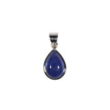 Zilveren hanger tanzaniet | druppel 1,4 x 1 cm