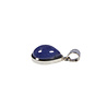 Zilveren hanger tanzaniet | druppel 1,4 x 1 cm
