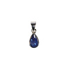 Zilveren hanger tanzaniet | druppel facet 0,9 x 0,6 cm Zilveren hanger tanzaniet | druppel facet 0,9 x 0,6 cm