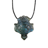 Labradoriet schildpad hanger doorboord Labradoriet schildpad hanger doorboord