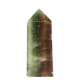 Fluoriet (multi) obelisk 12,5 - 13,5 cm Fluoriet (multi) obelisk 12,5 - 13,5 cm