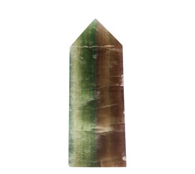 Fluoriet (multi) obelisk 12,5 - 13,5 cm Fluoriet (multi) obelisk 12,5 - 13,5 cm