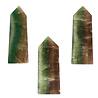 Fluoriet (multi) obelisk 12,5 - 13,5 cm Fluoriet (multi) obelisk 12,5 - 13,5 cm