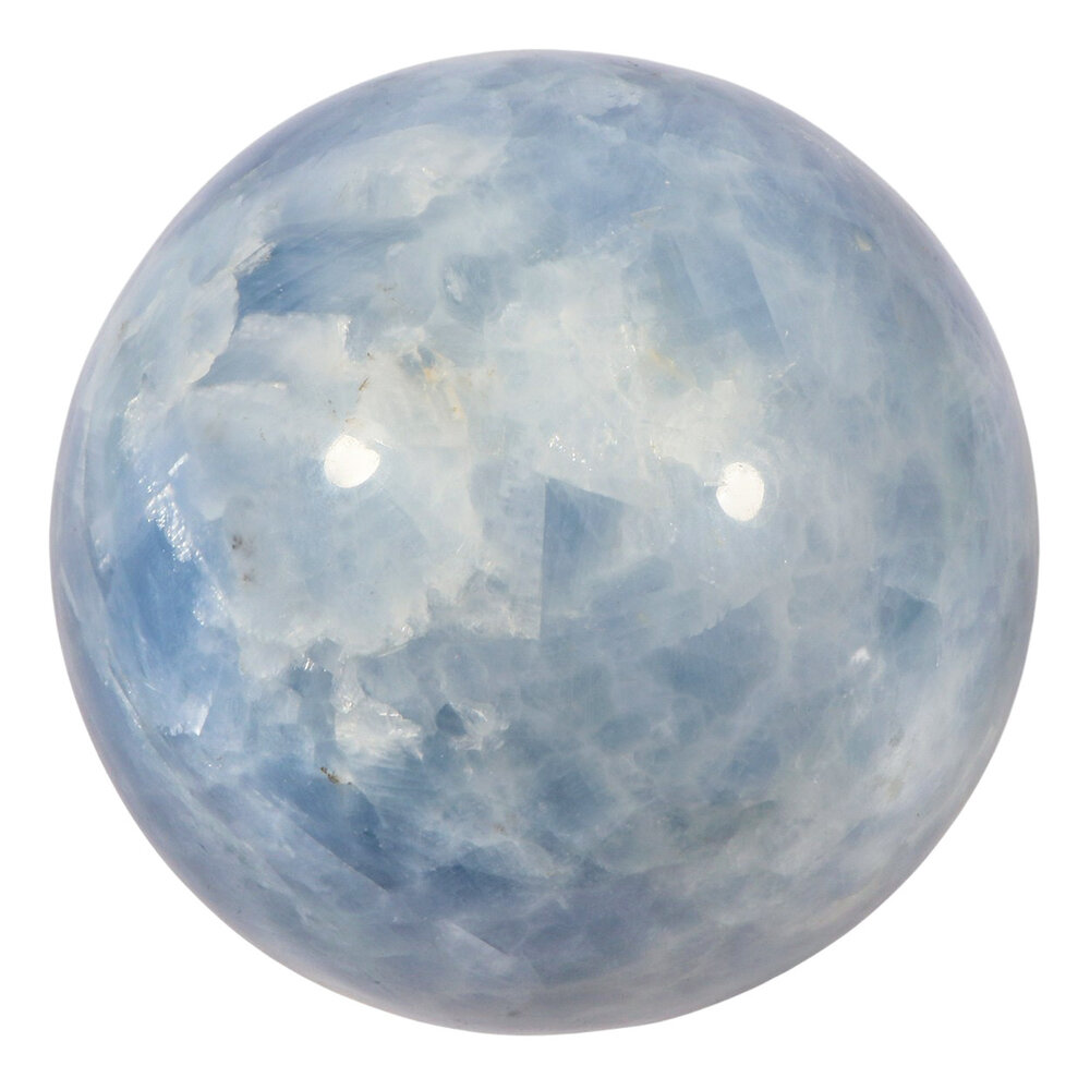 Calciet (blauw) bol 104 mm | 1717 gram Calciet (blauw) bol 104 mm | 1717 gram