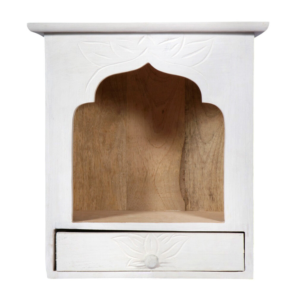 Altaar met lade mangohout 30 x 28 x 14 cm Altaar met lade mangohout 30 x 28 x 14 cm
