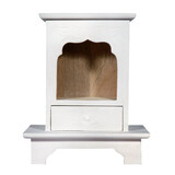 Altaar op voet mangohout 30 x 25 x 13 cm