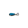 Zilveren hanger apatiet A-kwaliteit facet | ovaal 0,7 x 0,2 cm
