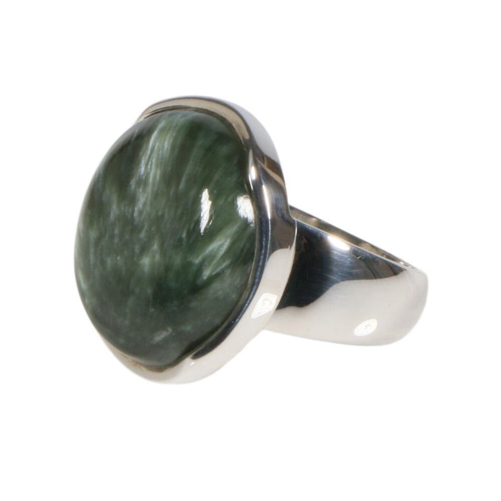 Zilveren ring serafiniet maat 19 | rond 2 cm Zilveren ring serafiniet maat 19 | rond 2 cm