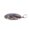 Zilveren hanger agaat (Botswana) | rond 3,5 cm Zilveren hanger agaat (Botswana) | rond 3,5 cm
