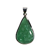 Zilveren hanger aventurijn | druppel 3,2 x 2,1 cm (2)