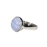 Zilveren ring chalcedoon maat 19 | rond 1,4 cm Zilveren ring chalcedoon maat 19 | rond 1,4 cm