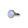 Zilveren ring chalcedoon maat 17 | rond 1,3 cm Zilveren ring chalcedoon maat 17 | rond 1,3 cm