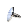 Zilveren ring chalcedoon maat 18 1/2 (licht verstelbaar)| markies 2,7 x 1,3 cm Zilveren ring chalcedoon maat 18 1/2 (licht verstelbaar)| markies 2,7 x 1,3 cm