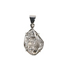 Zilveren hanger Herkimer diamant facet | druppel 2,3 x 1,7 cm Zilveren hanger Herkimer diamant facet | druppel 2,3 x 1,7 cm