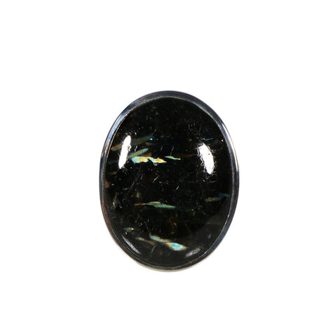 Zilveren ring nuummiet maat 18 ( licht verstelbaar)| ovaal 2,4 x 1,8 cm Zilveren ring nuummiet maat 18 ( licht verstelbaar)| ovaal 2,4 x 1,8 cm