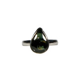 Zilveren ring nuummiet maat 18 1/2 | druppel 1,4 x 1 cm Zilveren ring nuummiet maat 18 1/2 | druppel 1,4 x 1 cm