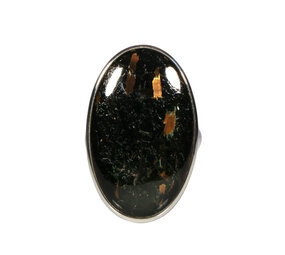 Zilveren ring nuummiet maat 17 1/2 | ovaal 2,3 x 1,6 cm Zilveren ring nuummiet maat 17 1/2 | ovaal 2,3 x 1,6 cm