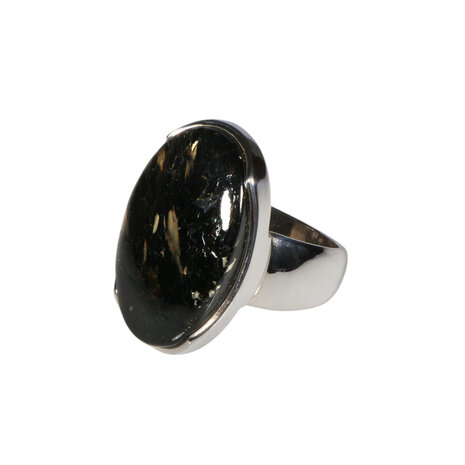 Zilveren ring nuummiet maat 17 1/2 | ovaal 2,3 x 1,4 cm Zilveren ring nuummiet maat 17 1/2 | ovaal 2,3 x 1,4 cm