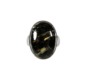 Zilveren ring nuummiet maat 16 1/2 | ovaal 2,2 x 1,5 cm Zilveren ring nuummiet maat 16 1/2 | ovaal 2,2 x 1,5 cm