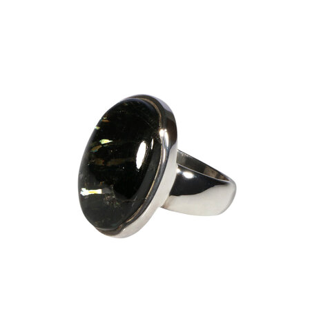 Zilveren ring nuummiet maat 16 1/2 | ovaal 2,2 x 1,5 cm Zilveren ring nuummiet maat 16 1/2 | ovaal 2,2 x 1,5 cm