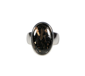 Zilveren ring nuummiet maat 16 1/2 | ovaal 1,8 x 1,2 cm Zilveren ring nuummiet maat 16 1/2 | ovaal 1,8 x 1,2 cm
