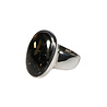 Zilveren ring nuummiet maat 16 1/2 | ovaal 1,8 x 1,2 cm Zilveren ring nuummiet maat 16 1/2 | ovaal 1,8 x 1,2 cm