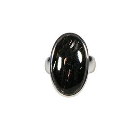 Zilveren ring nuummiet maat 16 1/2 | ovaal 2,3 x 1,3 cm Zilveren ring nuummiet maat 16 1/2 | ovaal 2,3 x 1,3 cm