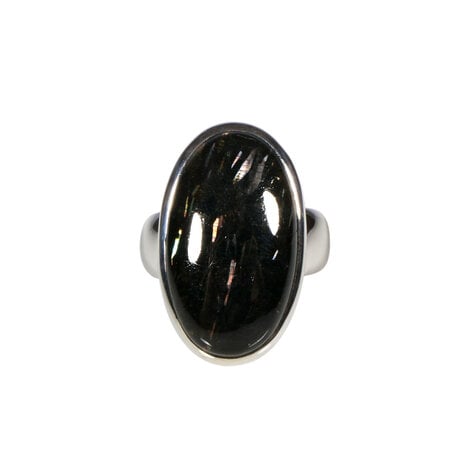 Zilveren ring nuummiet maat 16 1/2 | ovaal 2,3 x 1,3 cm Zilveren ring nuummiet maat 16 1/2 | ovaal 2,3 x 1,3 cm