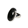 Zilveren ring nuummiet maat 16 1/2 | ovaal 2,3 x 1,3 cm Zilveren ring nuummiet maat 16 1/2 | ovaal 2,3 x 1,3 cm