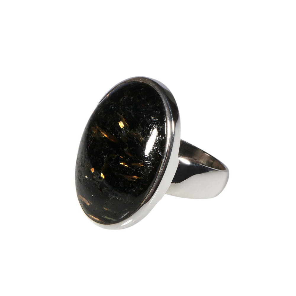 Zilveren ring nuummiet maat 19 | ovaal 2,6 x 1,9 cm Zilveren ring nuummiet maat 19 | ovaal 2,6 x 1,9 cm