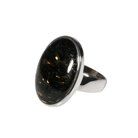 Zilveren ring nuummiet maat 19 | ovaal 2,6 x 1,9 cm Zilveren ring nuummiet maat 19 | ovaal 2,6 x 1,9 cm