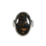 Zilveren ring nuummiet maat 19 | ovaal 2,3 x 1,5 cm Zilveren ring nuummiet maat 19 | ovaal 2,3 x 1,5 cm