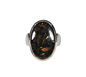 Zilveren ring nuummiet maat 19 | ovaal 2,3 x 1,5 cm Zilveren ring nuummiet maat 19 | ovaal 2,3 x 1,5 cm